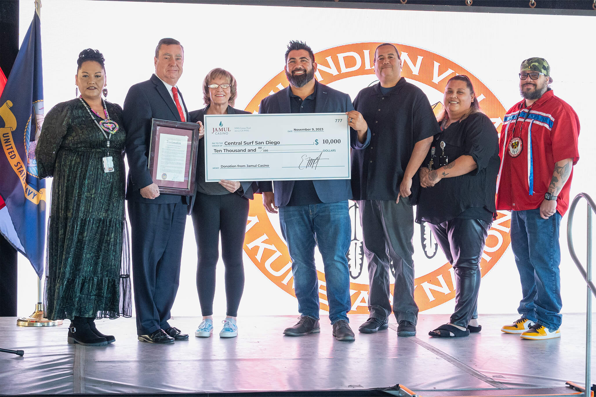 San Diego Supervisor Joel Anderson and Jamul Casino honor veterans with a charitable donation, reflecting their strong community support.